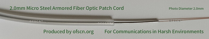 OFSCN 2.0mm Micro Steel Armored Fiber Optic Patch Cord