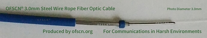 OFSCN® 3.0mm Steel Wire Rope Fiber Optic Patch Cord