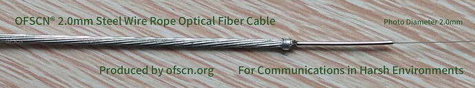 OFSCN 2.0mm Steel Wire Rope Fiber Optic Patch Cord